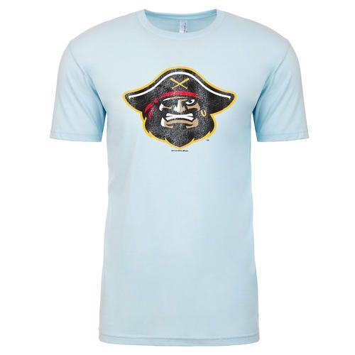 Bradenton Marauders Distressed Logo Tee Light Blue