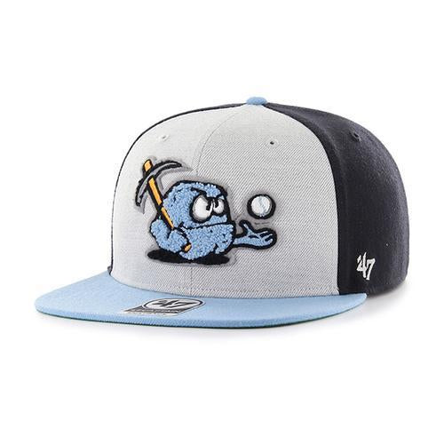 Wilmington Blue Rocks '47 Brand Gry/Col/Nvy Snapback Cap w/ Rubble