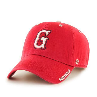 Greenville Drive 47 Brand Red Ice Adjustable Hat with White G