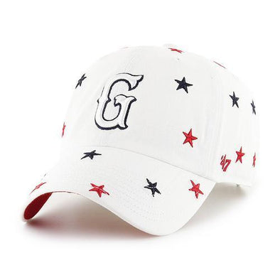 Greenville Drive 47Brand Ladies White Stars Clean Up Hat