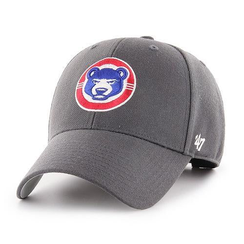 47 Brand South Bend Cubs MVP Cub Circle Charcoal