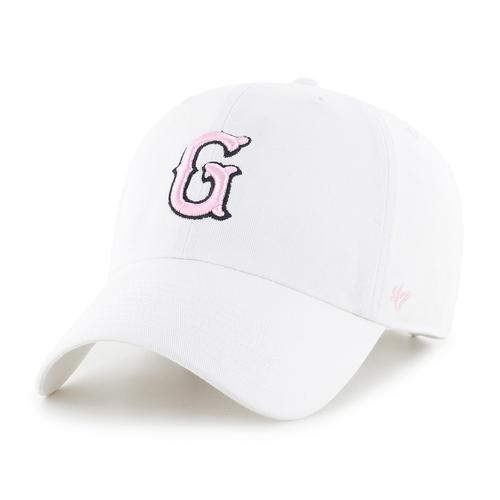 Greenville Drive 47brand Ladies White Clean Up with Pink G