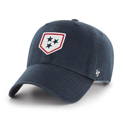 Nashville Sounds '47 Brand Navy Plate Logo Clean Up Hat