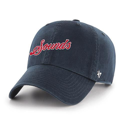 Nashville Sounds '47 Brand Kids Navy Script Clean Up Hat