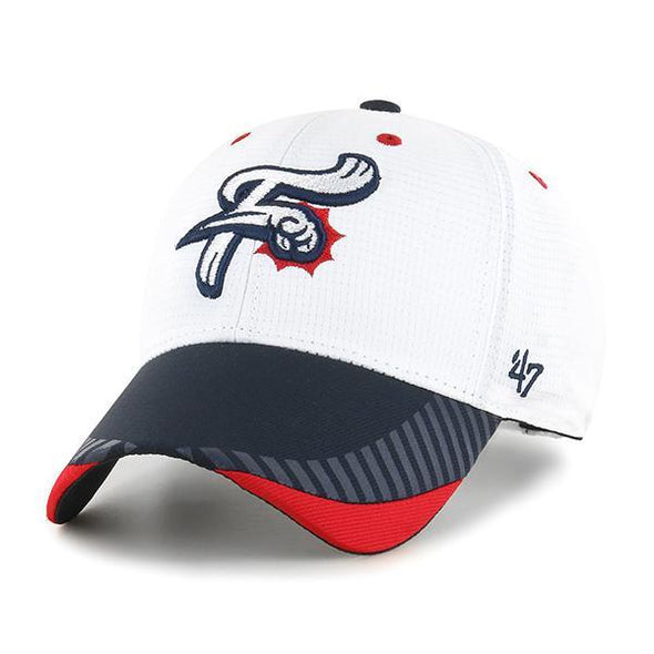 47' White and Navy Tantrum Cap