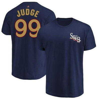 Scranton/Wilkes-Barre RailRiders #99 Aaron Judge RailRiders Player T-Shirt