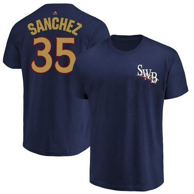 Scranton/Wilkes-Barre RailRiders #35 Gary Sanchez RailRiders Player T-Shirt