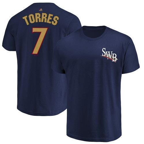 Scranton/Wilkes-Barre RailRiders #7 Gleyber Torres RailRiders Player T-Shirt