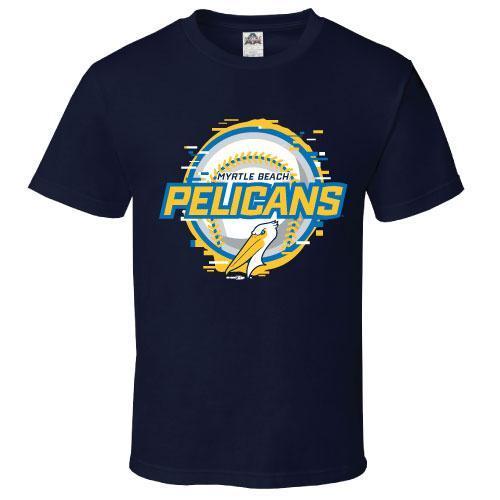 Myrtle Beach Pelicans BIMM RIDDER NAVY YOUTH BRASH TEE