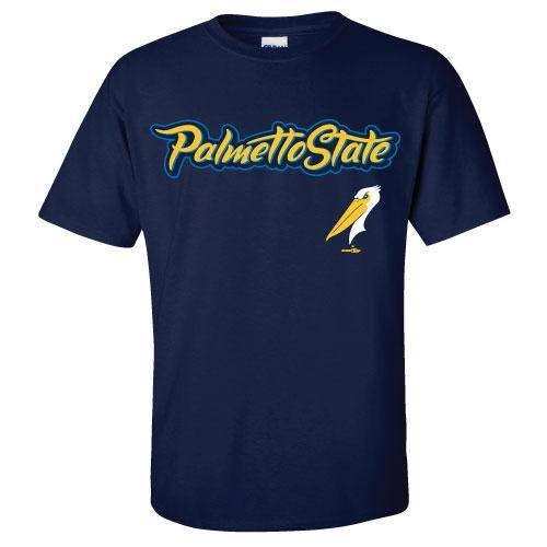 Myrtle Beach Pelicans BIMM RIDDER NAVY PALMETTO STATE TEE