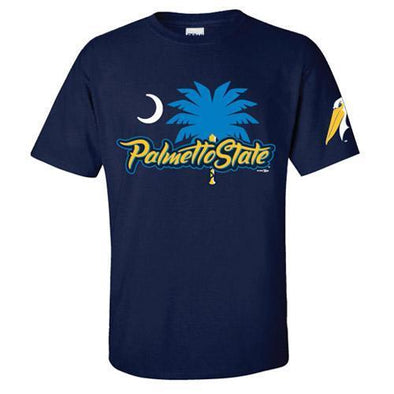 Myrtle Beach Pelicans BIMM RIDDER NAVY PALMETTO STATE ALT TEE