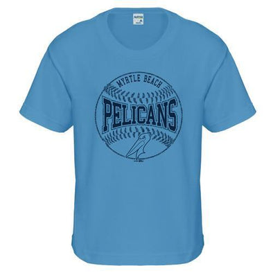 Myrtle Beach Pelicans BIMM RIDDER YOUTH CAROLINA BLUE BUFF TEE