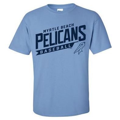 Myrtle Beach Pelicans BIMM RIDDER CAROLINA BLUE BUR TEE