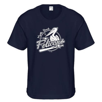 Myrtle Beach Pelicans BIMM RIDDER YOUTH NAVY PRIMARY LOGO TEE