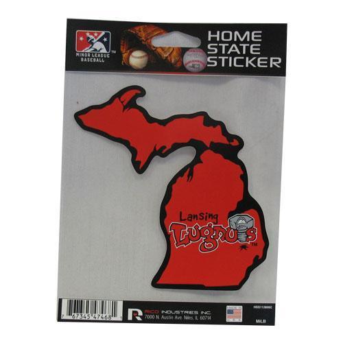 Lansing Lugnuts State of MI Lugnuts Sticker