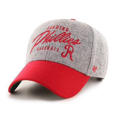 47' Adjustable Gray and Red Phillies Cap