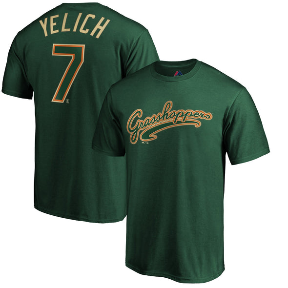 Majestic Christian Yelich Tee - Green