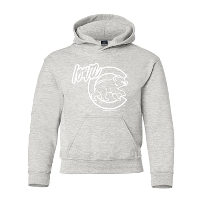 ouhIowa Cubs Youth Classic Fleece Hoodie, Gray Heather