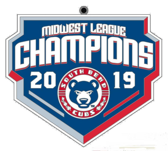 South Bend Cubs MWL Champions Christmas Ornament
