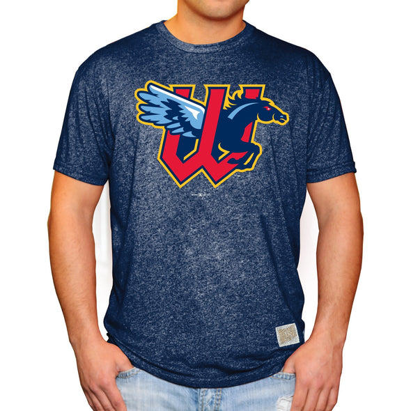 RINGER MOCK TWIST TEE-NAVY