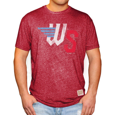 RINGER MOCK TWIST TEE-RED