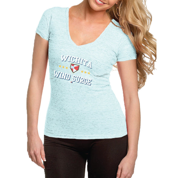 WOMENS SS CHANTUNG SCOOP TEE