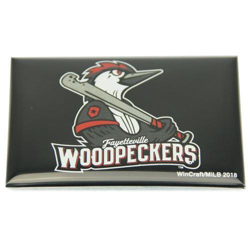 Fayetteville Woodpeckers Wincraft Logo Magnet Black