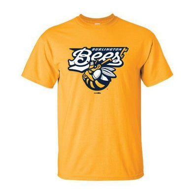 Burlington Bees Gold Logo Tee