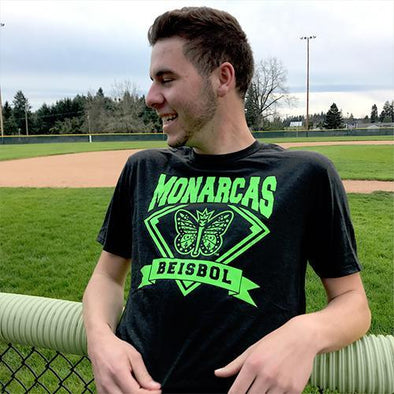 Eugene Emeralds - Los Monarcas Men's Black Tee