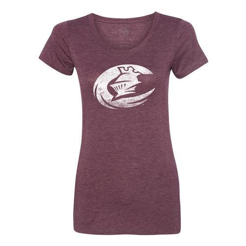 Charlotte Knights Women's Maroon Logo Tee