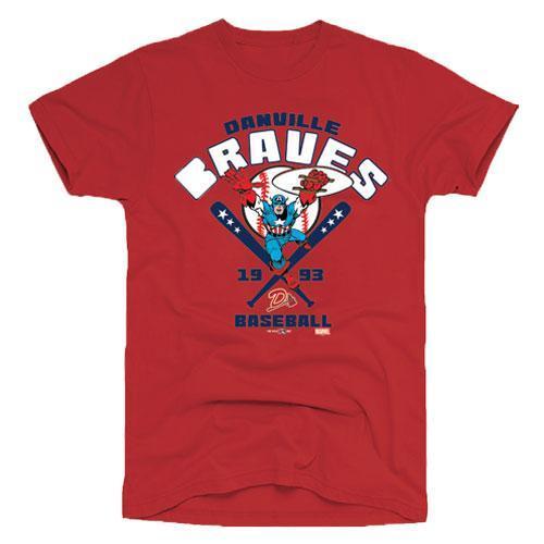 Danville Braves Marvel Tee - Red