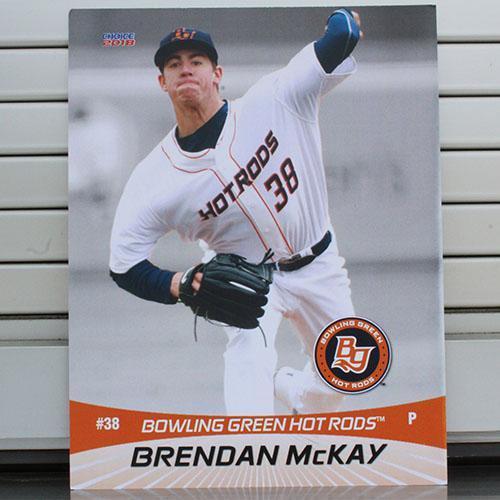 Bowling Green Hot Rods Brendan McKay 8 x 10 Flip Card