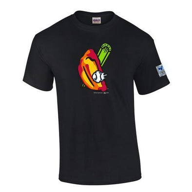 Buffalo Bisons Wings Black Cap Logo Tee
