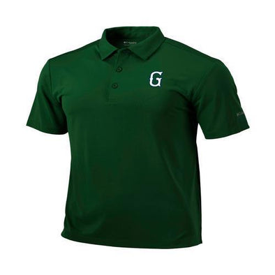 Greenville Drive Columbia Men's Green Green Polo w/white G