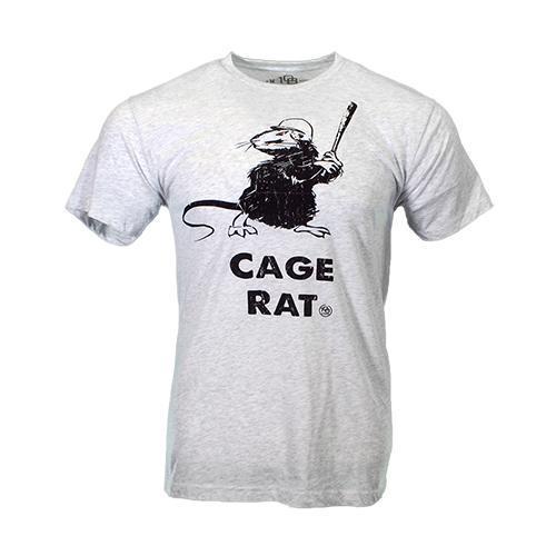 Men's 108 Stitches Cage Rat Heather Gray Tri-Blend Short Sleeve T-Shirt