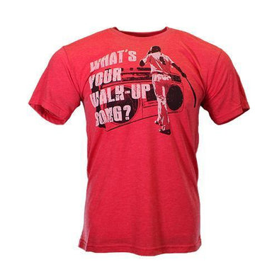 Men's 108 Stitches Walk Up Song Red Tri-Blend Short Sleeve T-Shirt
