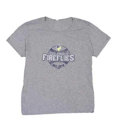 Columbia Fireflies Women's Grey Tri-Blend Scoopneck Tee