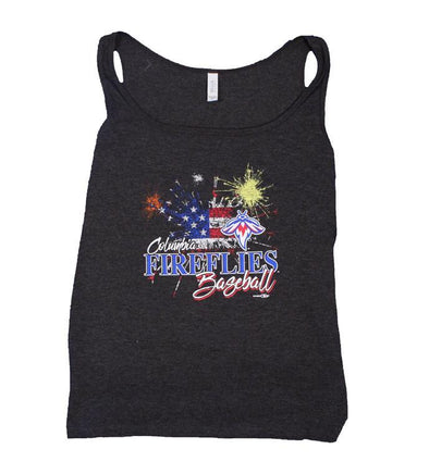 Columbia Fireflies Women's Grey Patriotic Tank