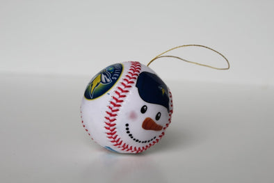 Columbia Fireflies Snowman Baseball Ornament