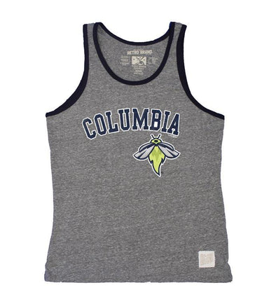 Columbia Fireflies Adult Retro Grey Columbia Tank Top