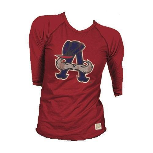 Auburn Doubledays Retro Brand Women's Contrast Raglan T-Shirt