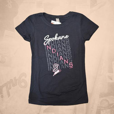 Spokane Indians Midnight Navy Girls Tee