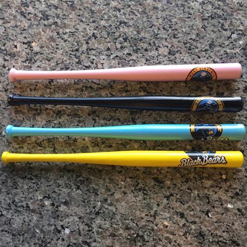 West Virginia Black Bears Colored Mini Bats