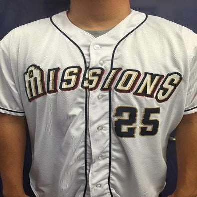 San Antonio Missions Game Worn Home Jersey