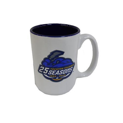 Trenton Thunder 25th Season White Coffee Mug