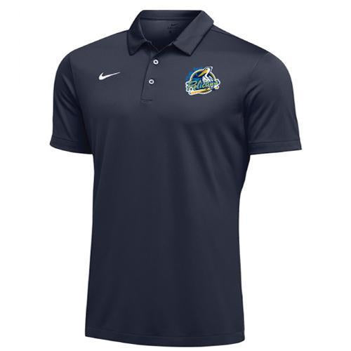 Myrtle Beach Pelicans NIKE NAVY DRI-STOCK POLO