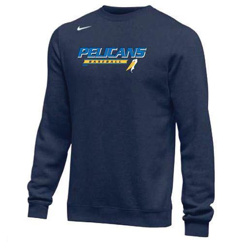 MYRTLE BEACH PELICANS NIKE NAVY MILB60 CREW