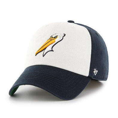 Myrtle Beach Pelicans 47 BRAND NAVY AND WHITE FRANCHISE CAP