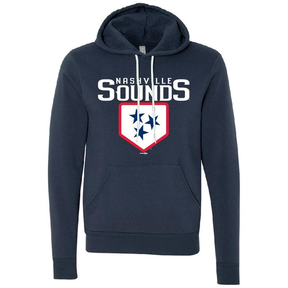 Nashville Sounds Navy Plate Logo Hoodie