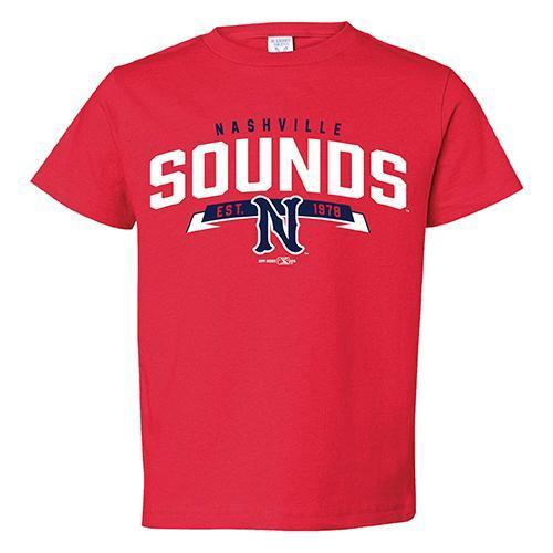 Nashville Sounds Toddler Red Frank Tee